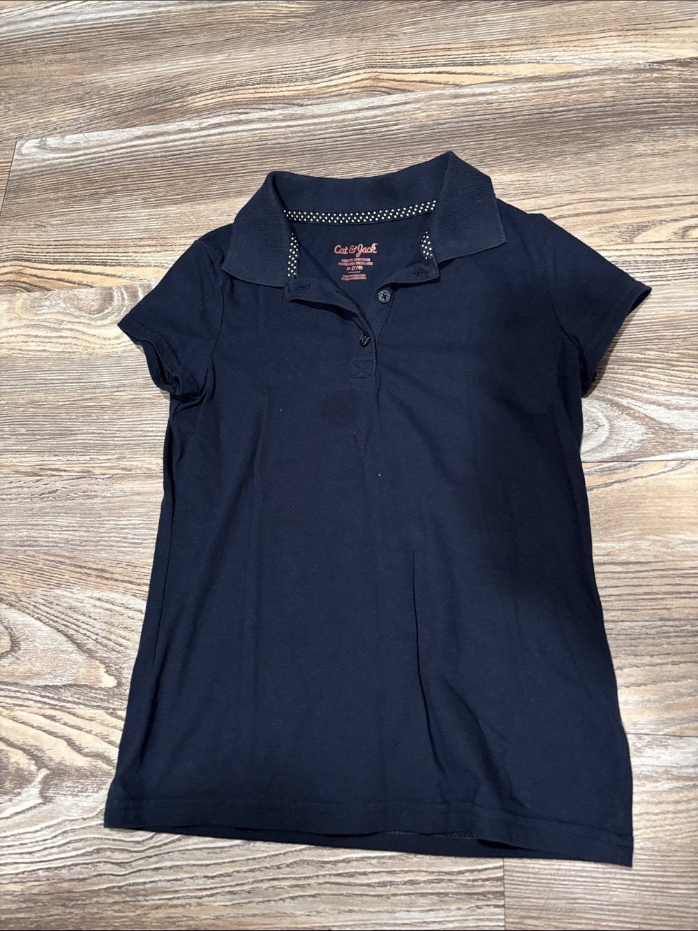 Cat & Jack Navy Short-Sleeve Polo